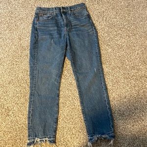 Madewell High rise slim boyjean